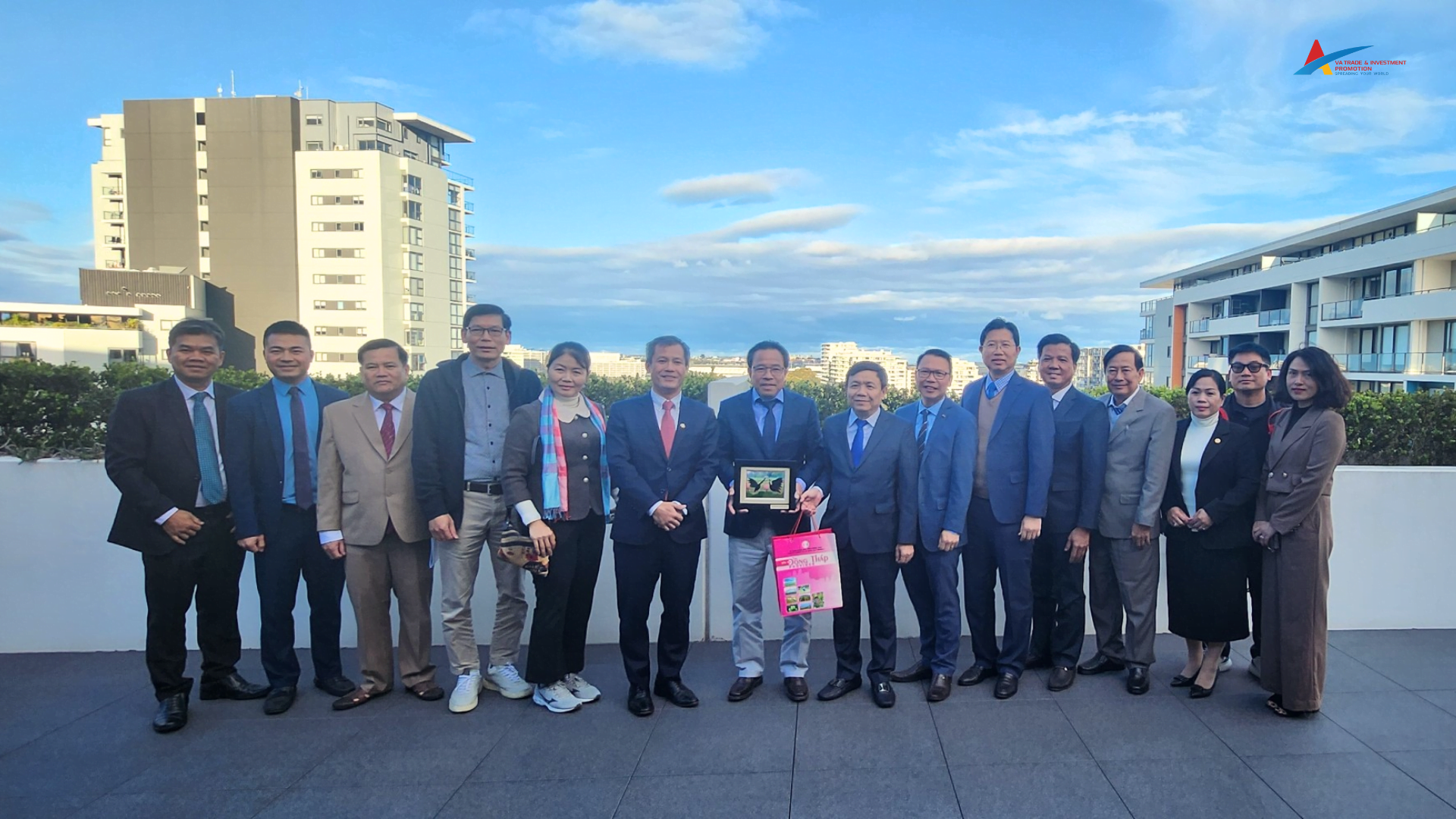 The senior leadership delegation from Dong Thap province working with the Vietnamese Business Association in Sydney