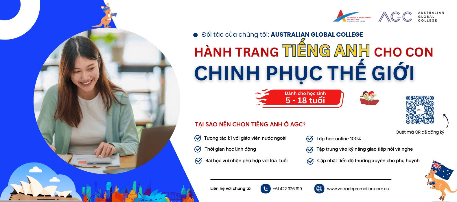 Tiếng Anh cho học sinh từ 5-18 tuổi